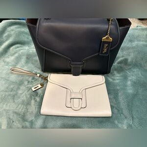 Coach Courier Satchel AND Courier Wristlet